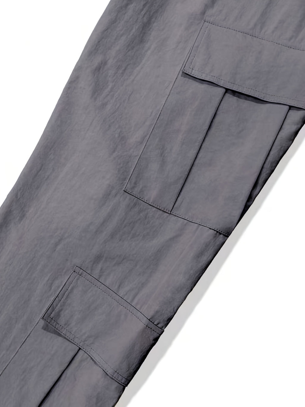 Solid Multi Flap Pockets Men's Straight Leg Cargo Pants, Loose Casual Outdoor Pants, Men's Work Pants Baggy Pants Trendy Streetwear K-pop