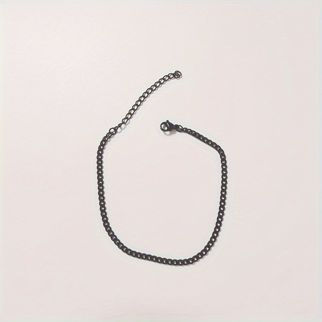 3-7mm Chunky Miami Curb Chain Stainless Steel Bracelet For Men Women Cuban Link Chain Wristband Classic Punk Heavy Jewelry