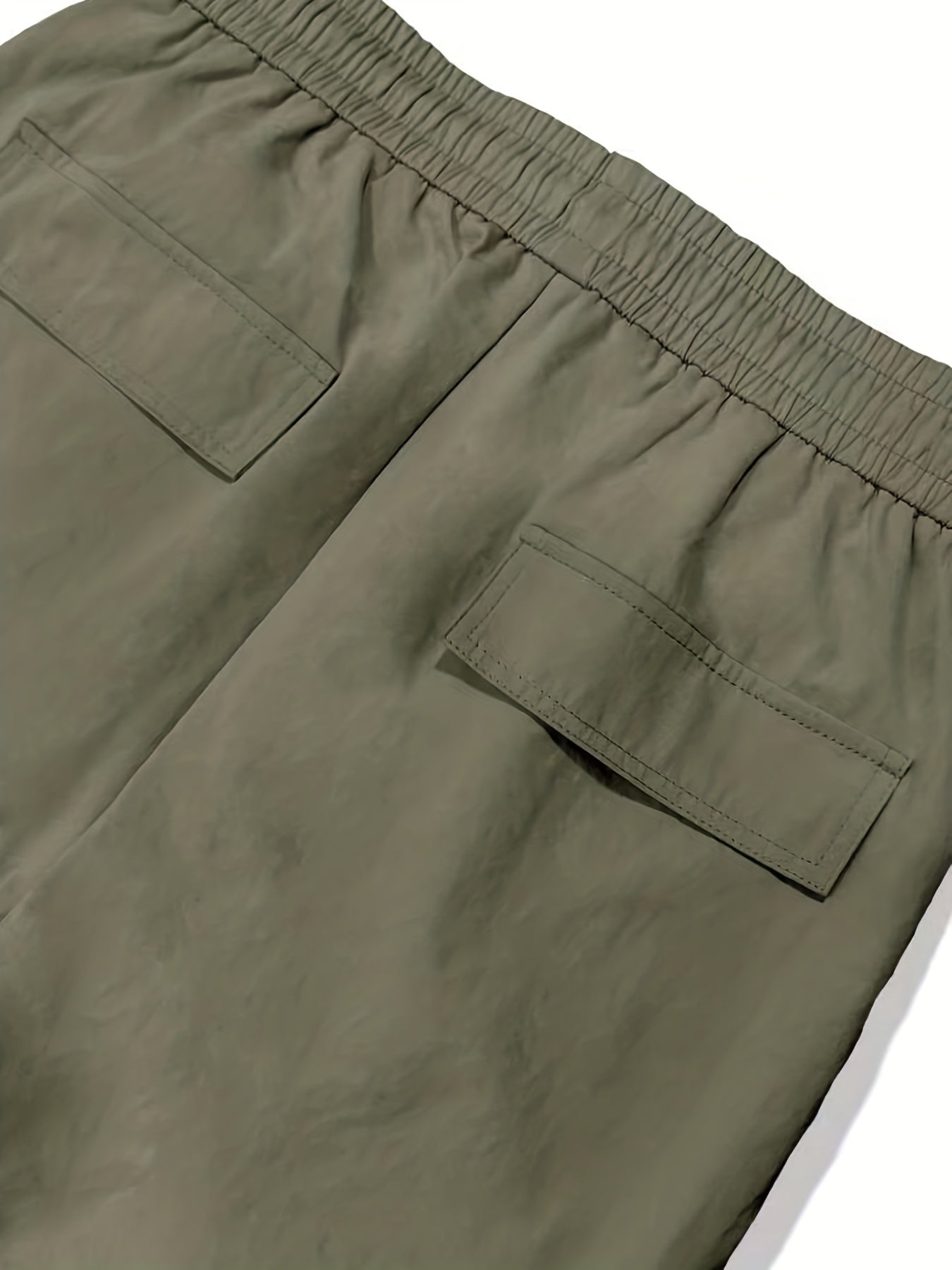 Solid Multi Flap Pockets Men's Straight Leg Cargo Pants, Loose Casual Outdoor Pants, Men's Work Pants Baggy Pants Trendy Streetwear K-pop