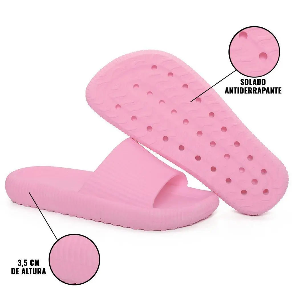Cloud Cushion Slides for Men and Women, Soft Slippers, Thick Platform, Bathroom, Home, Interior, Anti-Slip