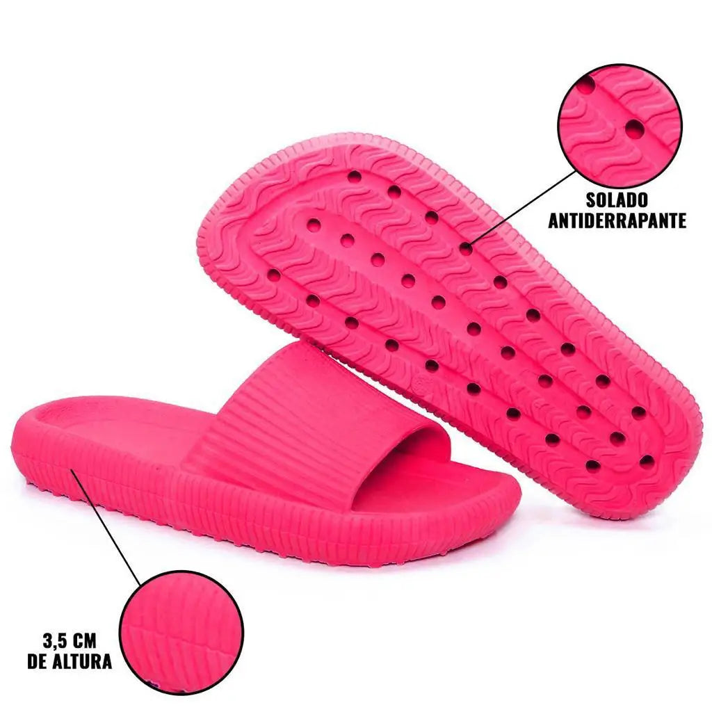 Cloud Cushion Slides for Men and Women, Soft Slippers, Thick Platform, Bathroom, Home, Interior, Anti-Slip