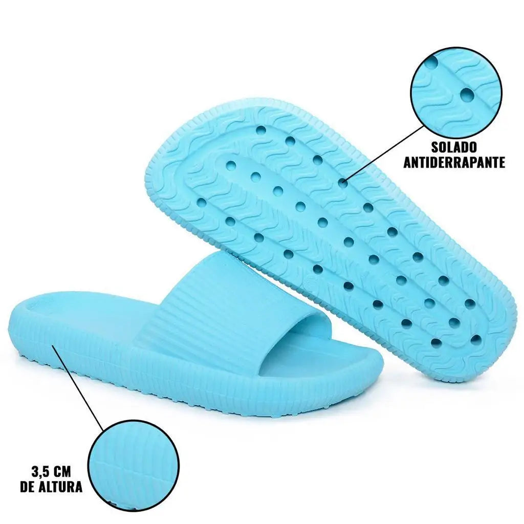 Cloud Cushion Slides for Men and Women, Soft Slippers, Thick Platform, Bathroom, Home, Interior, Anti-Slip