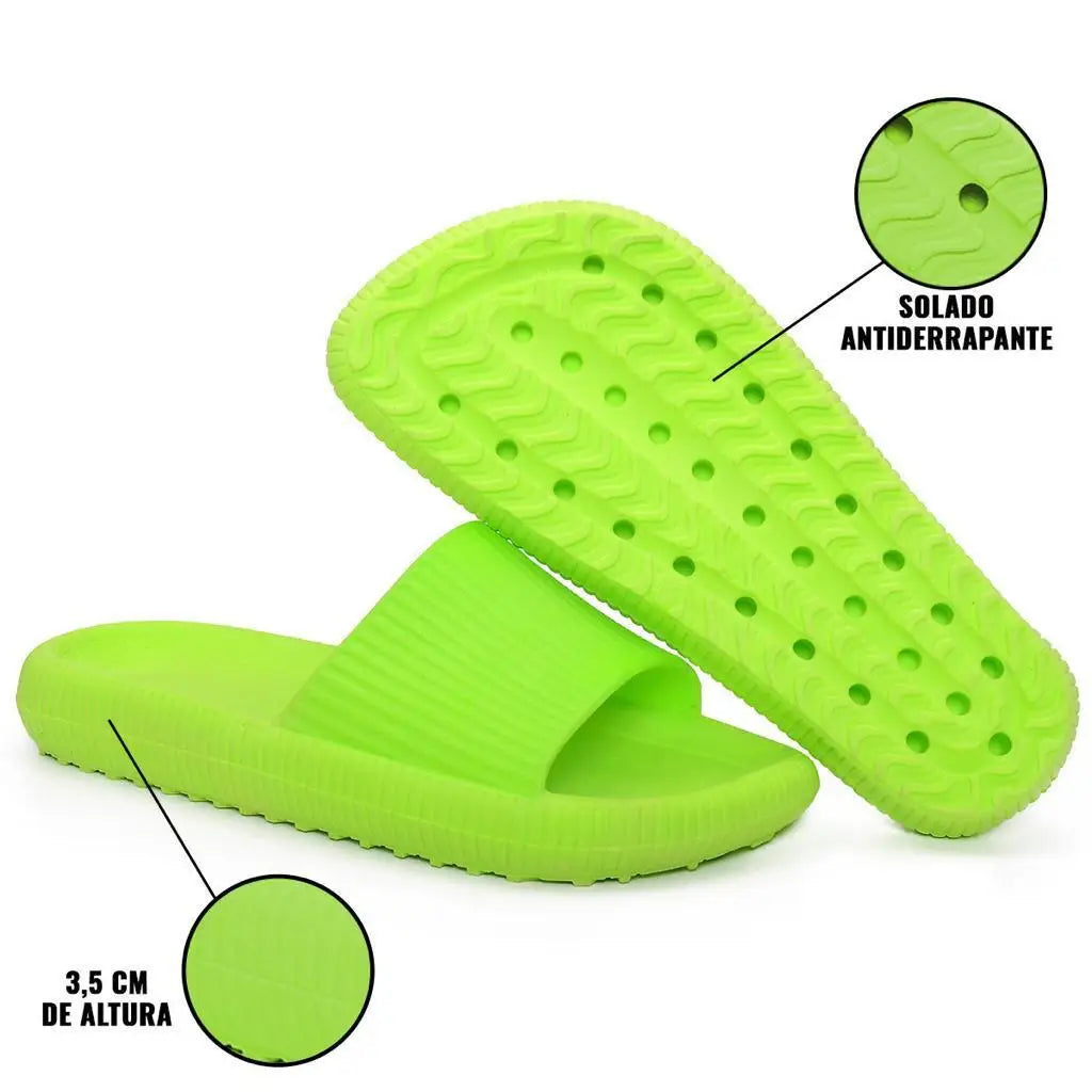 Cloud Cushion Slides for Men and Women, Soft Slippers, Thick Platform, Bathroom, Home, Interior, Anti-Slip