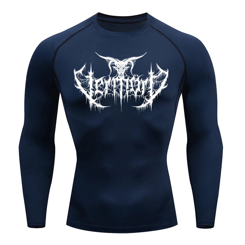 Compression Shirt Men Short Running T Shirt Gym Sports Top Quick Dry Breathable Black Fitness Sportswear Bodybuilding Clothing