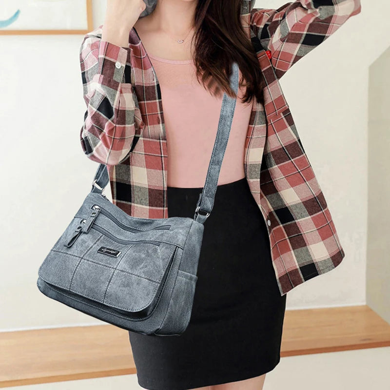 Fashion Women's Canvas Crossbody Bag Luxury Designer Tote Shoulder Bags for Ladie Old Money Messenger Handbags
