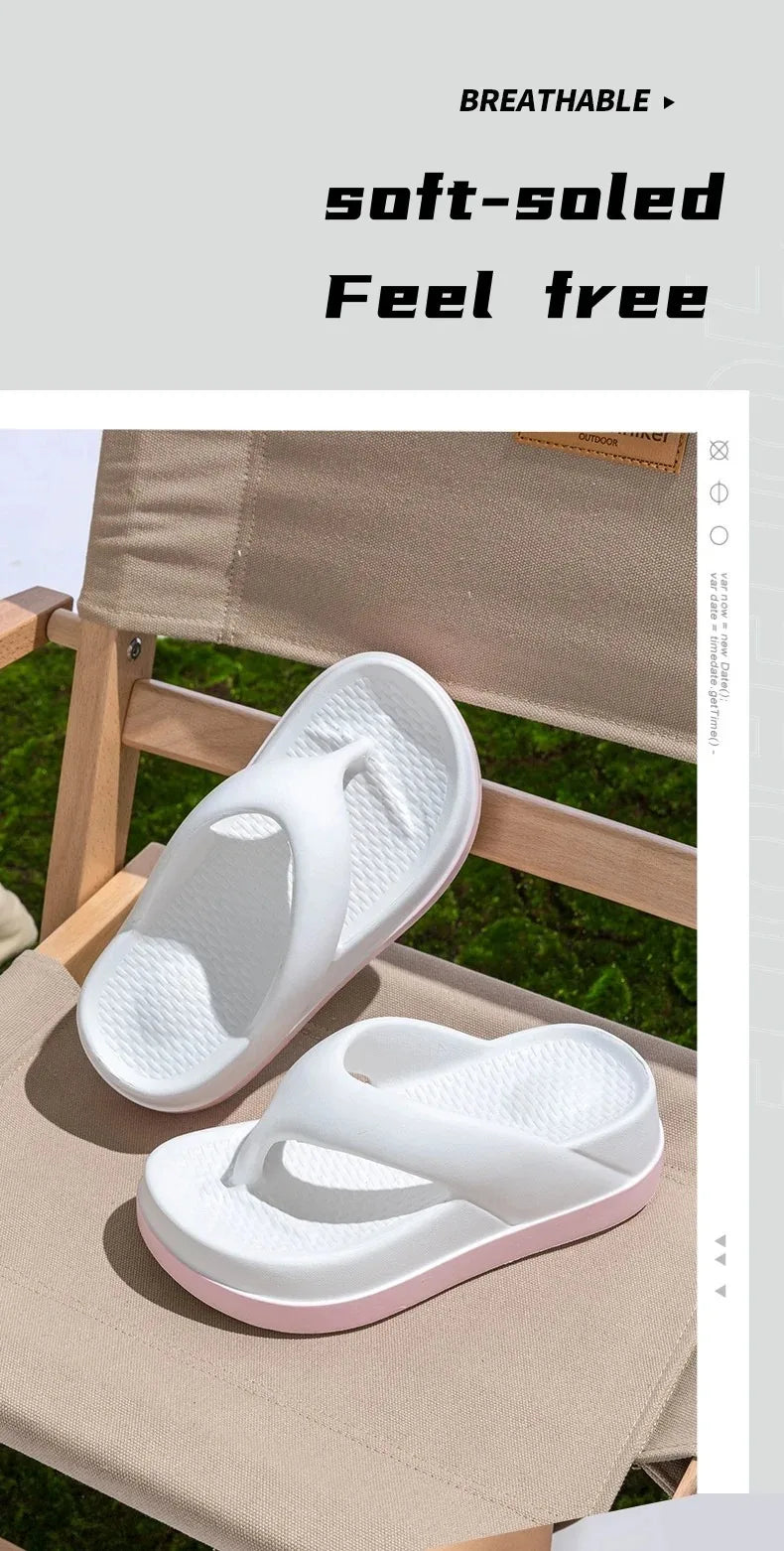 Woman flip flops Popular Design Shoes 2025 trend Casual Platform Sandals non-slip Outdoor slippers Unique features Flat sandals