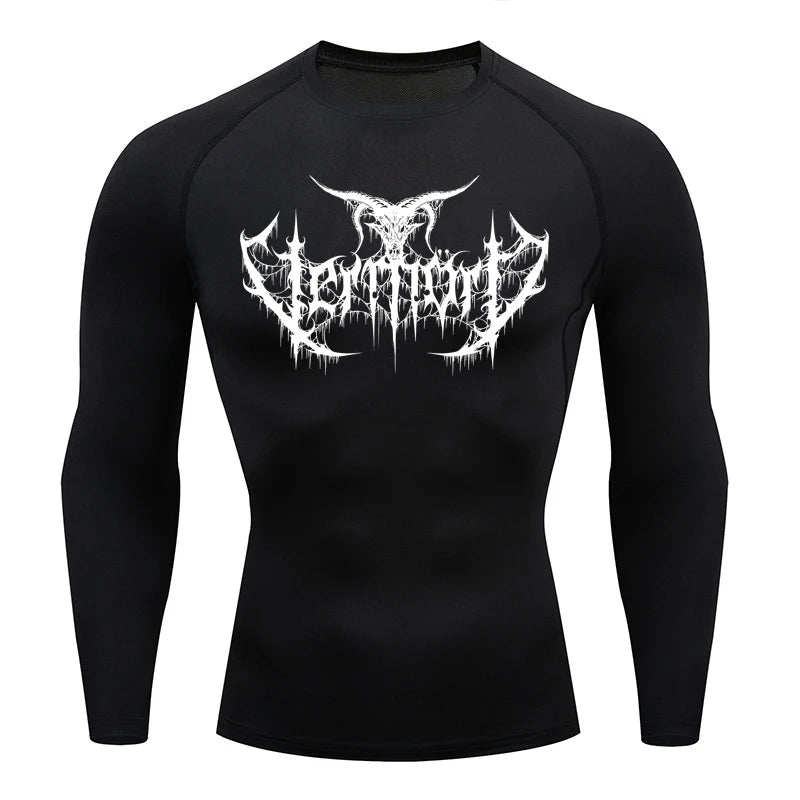 Compression Shirt Men Short Running T Shirt Gym Sports Top Quick Dry Breathable Black Fitness Sportswear Bodybuilding Clothing