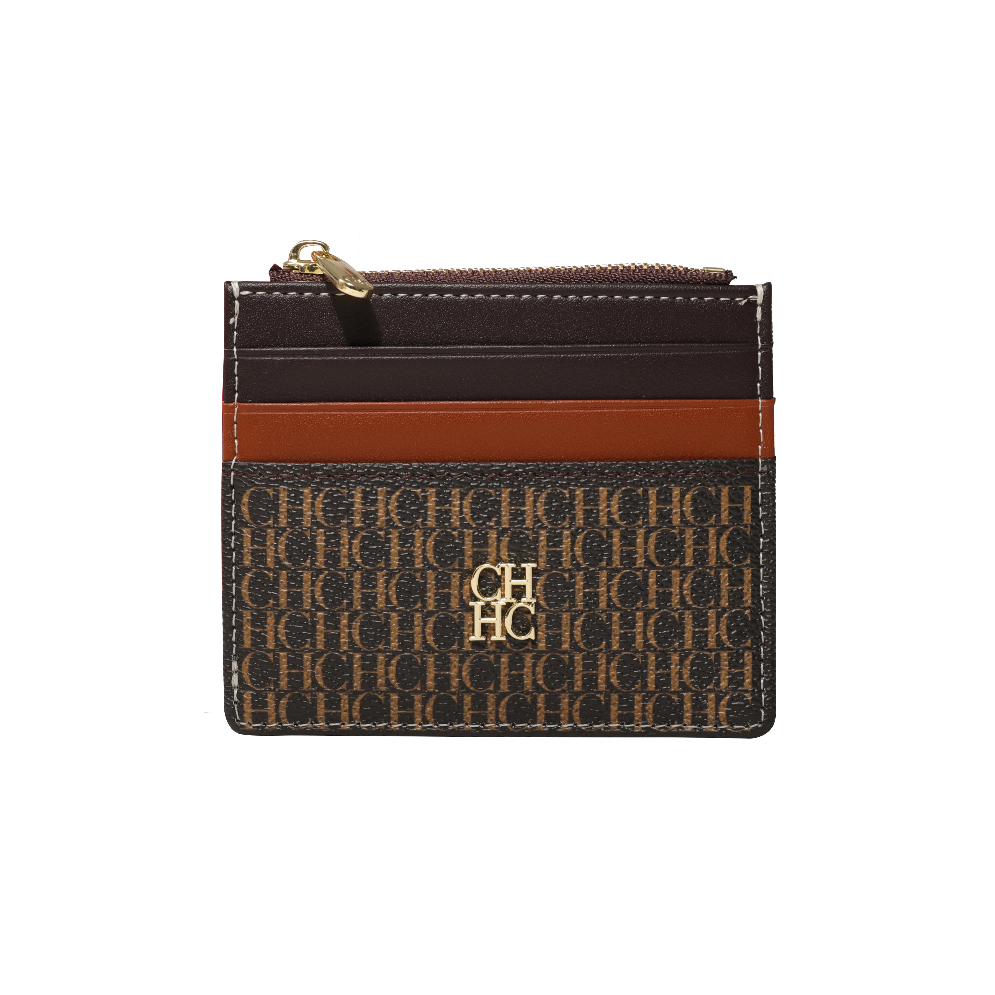 CH Women's Bag Wallet Exquisite Compact Convenient Decoration Durable Elegant Brand Design Sense Letter Decoration Zipper