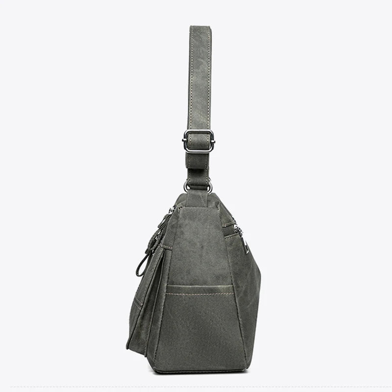 Fashion Women's Canvas Crossbody Bag Luxury Designer Tote Shoulder Bags for Ladie Old Money Messenger Handbags