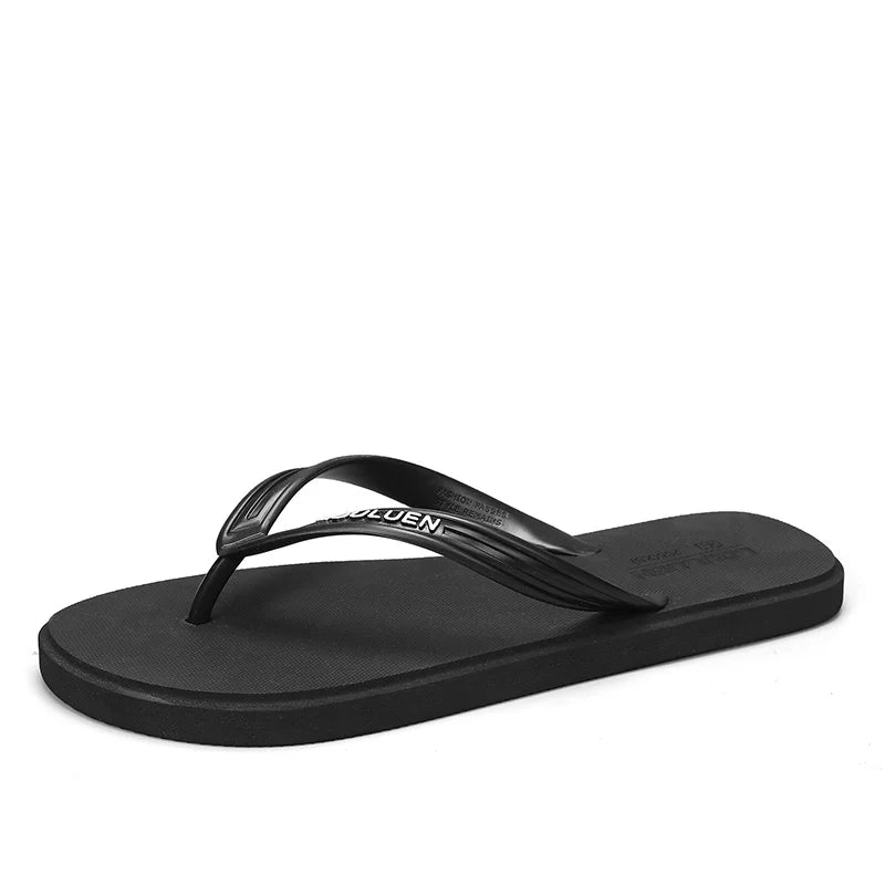 New men's flip flops with soft sole, comfortable, open toe flip flops for indoor and outdoor walks, summer beach flip flops for