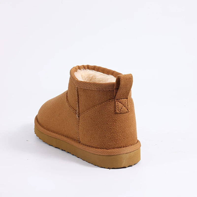 Shevalues Winter Women Snow Boots Brand Fuzzy Snow Boots Short Ankle Fur Boots Warm House Cotton Boots Fashion Women Mini Boots