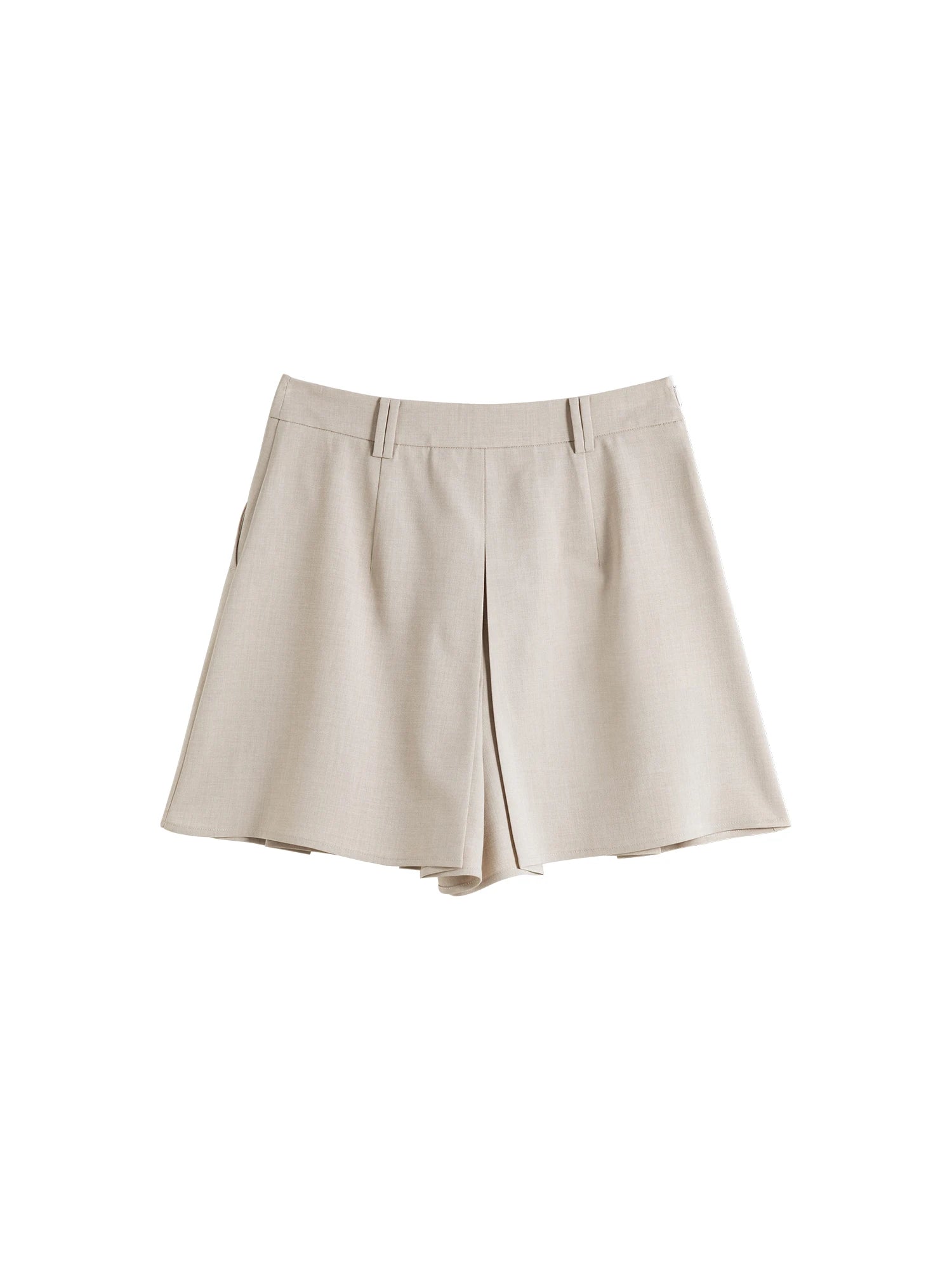 ZIQIAO Minimalist Style Old Money Simple Short Skirt Shorts Women 2025 Summer New High Waist Slim Casual Shorts 25ZQ92105
