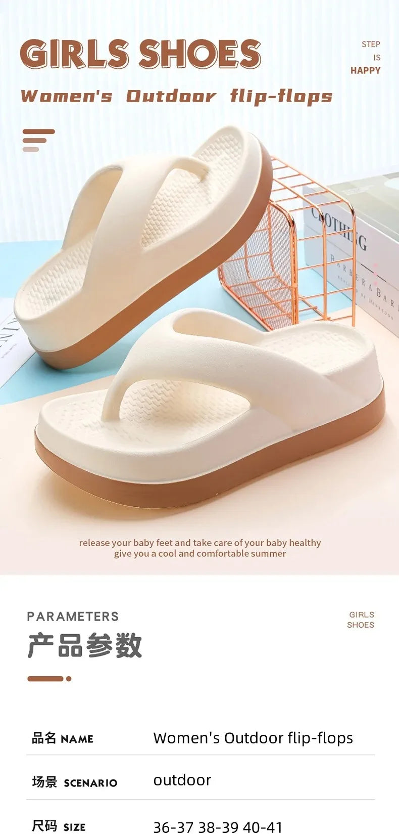 Woman flip flops Popular Design Shoes 2025 trend Casual Platform Sandals non-slip Outdoor slippers Unique features Flat sandals