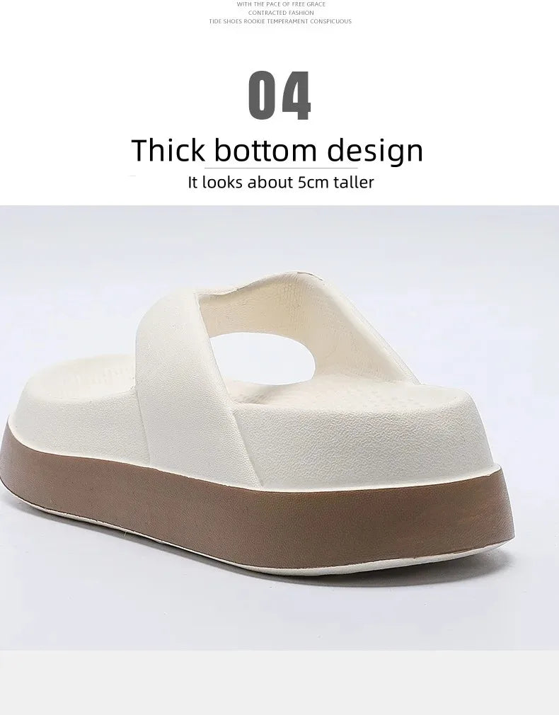 Woman flip flops Popular Design Shoes 2025 trend Casual Platform Sandals non-slip Outdoor slippers Unique features Flat sandals