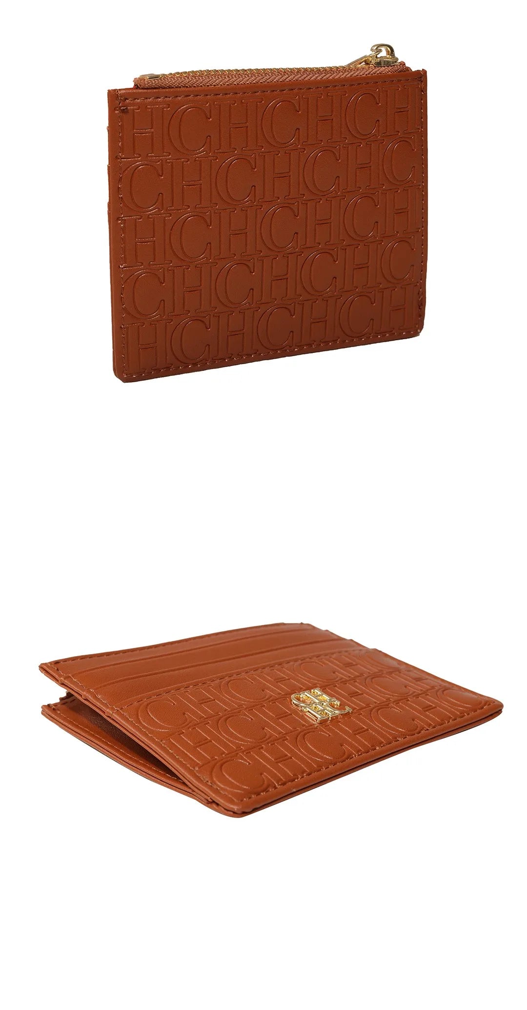 CH Women's Bag Wallet Exquisite Compact Convenient Decoration Durable Elegant Brand Design Sense Letter Decoration Zipper