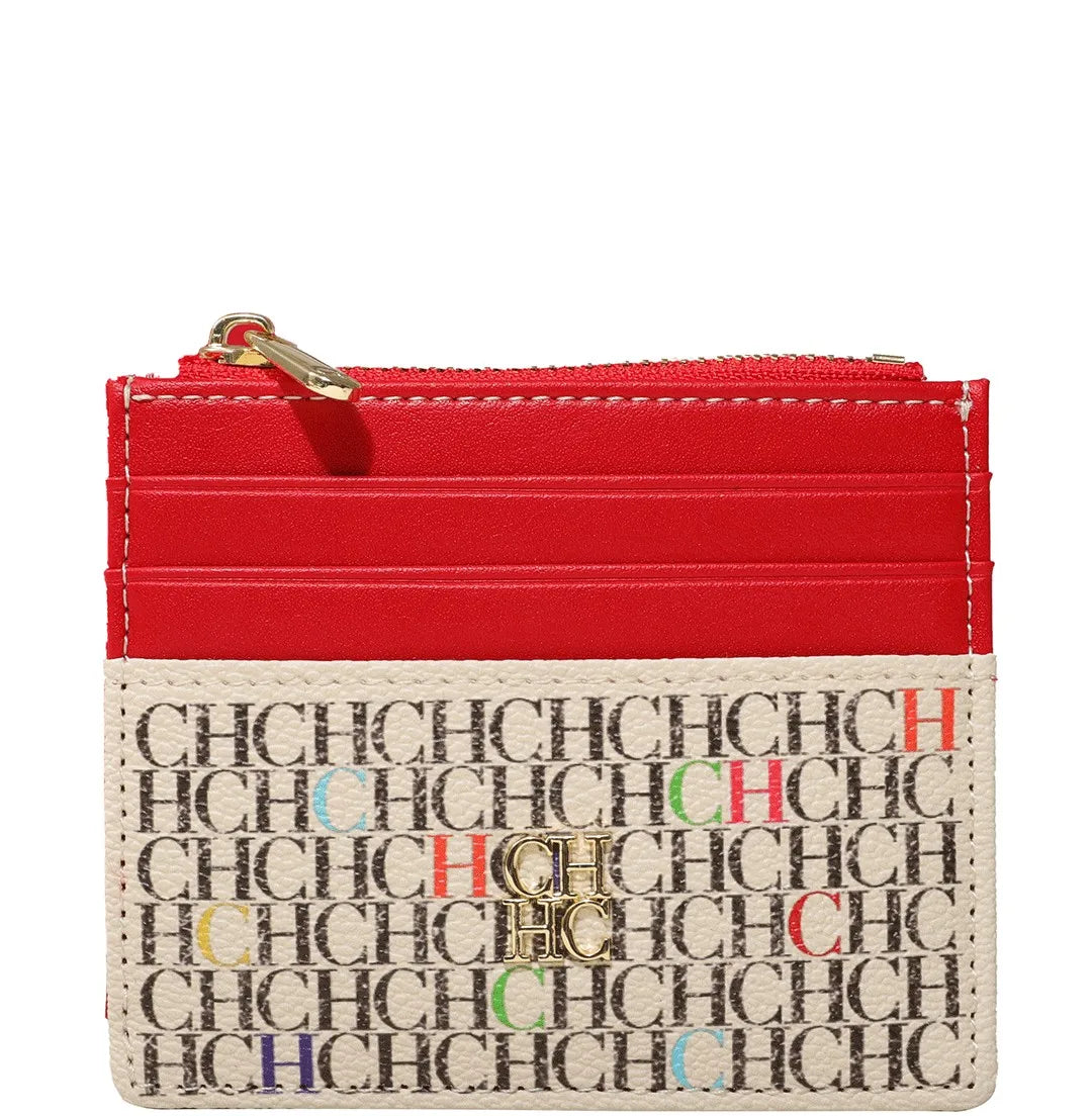 CH Women's Bag Wallet Exquisite Compact Convenient Decoration Durable Elegant Brand Design Sense Letter Decoration Zipper