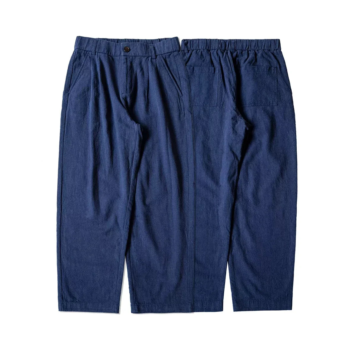 Red Tornado Old Money Aesthetic Linen Pants Men's Casual Pleated Trousers Loose Fit
