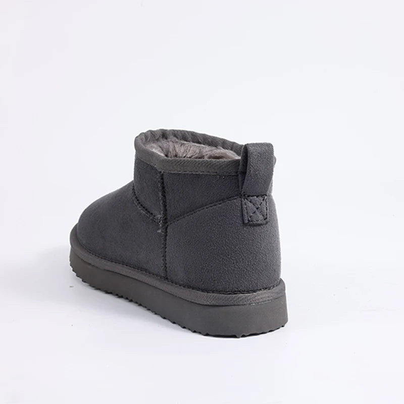 Shevalues Winter Women Snow Boots Brand Fuzzy Snow Boots Short Ankle Fur Boots Warm House Cotton Boots Fashion Women Mini Boots