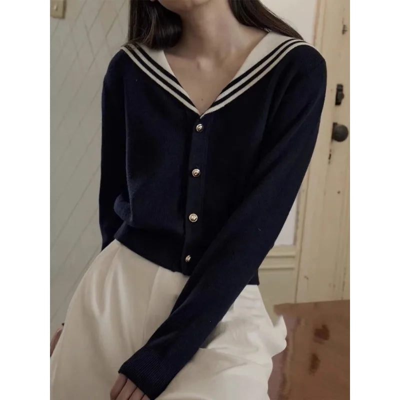 Deeptown Basic Women Sweater Short Sleeve Kintwear Slim Summer Pullovers Korean Fashion Kintted Tshirts Old Money Casual Jumper