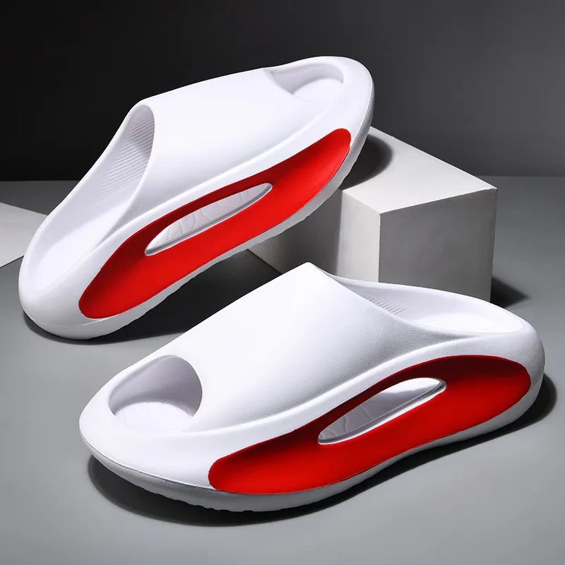 Kidmi Summer Men Slippers Outdoor Thick Sole Beach Slides For Men Arch Support Slippers Casual Soft Men Shoes New EVA Slippers