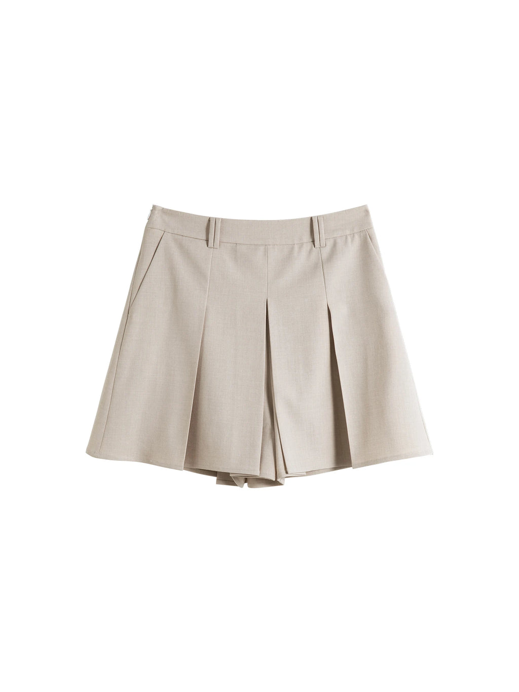 ZIQIAO Minimalist Style Old Money Simple Short Skirt Shorts Women 2025 Summer New High Waist Slim Casual Shorts 25ZQ92105