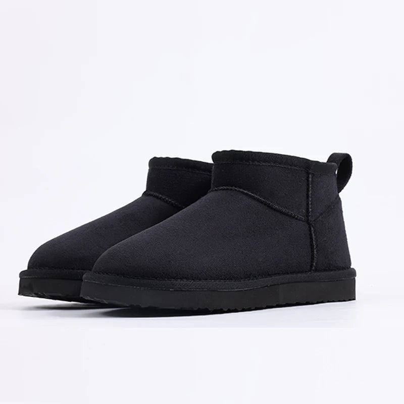 Shevalues Winter Women Snow Boots Brand Fuzzy Snow Boots Short Ankle Fur Boots Warm House Cotton Boots Fashion Women Mini Boots