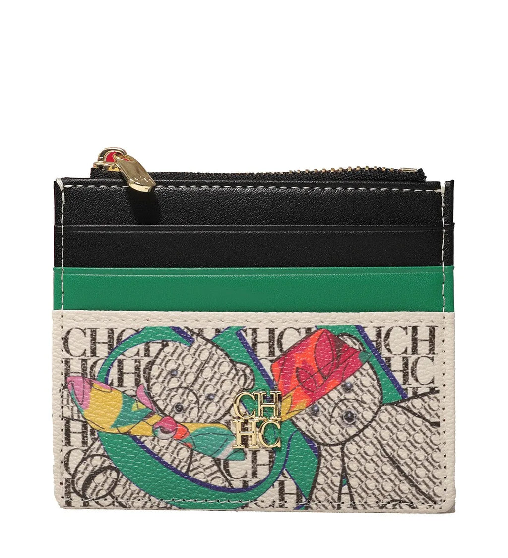 CH Women's Bag Wallet Exquisite Compact Convenient Decoration Durable Elegant Brand Design Sense Letter Decoration Zipper