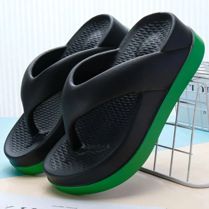 Woman flip flops Popular Design Shoes 2025 trend Casual Platform Sandals non-slip Outdoor slippers Unique features Flat sandals
