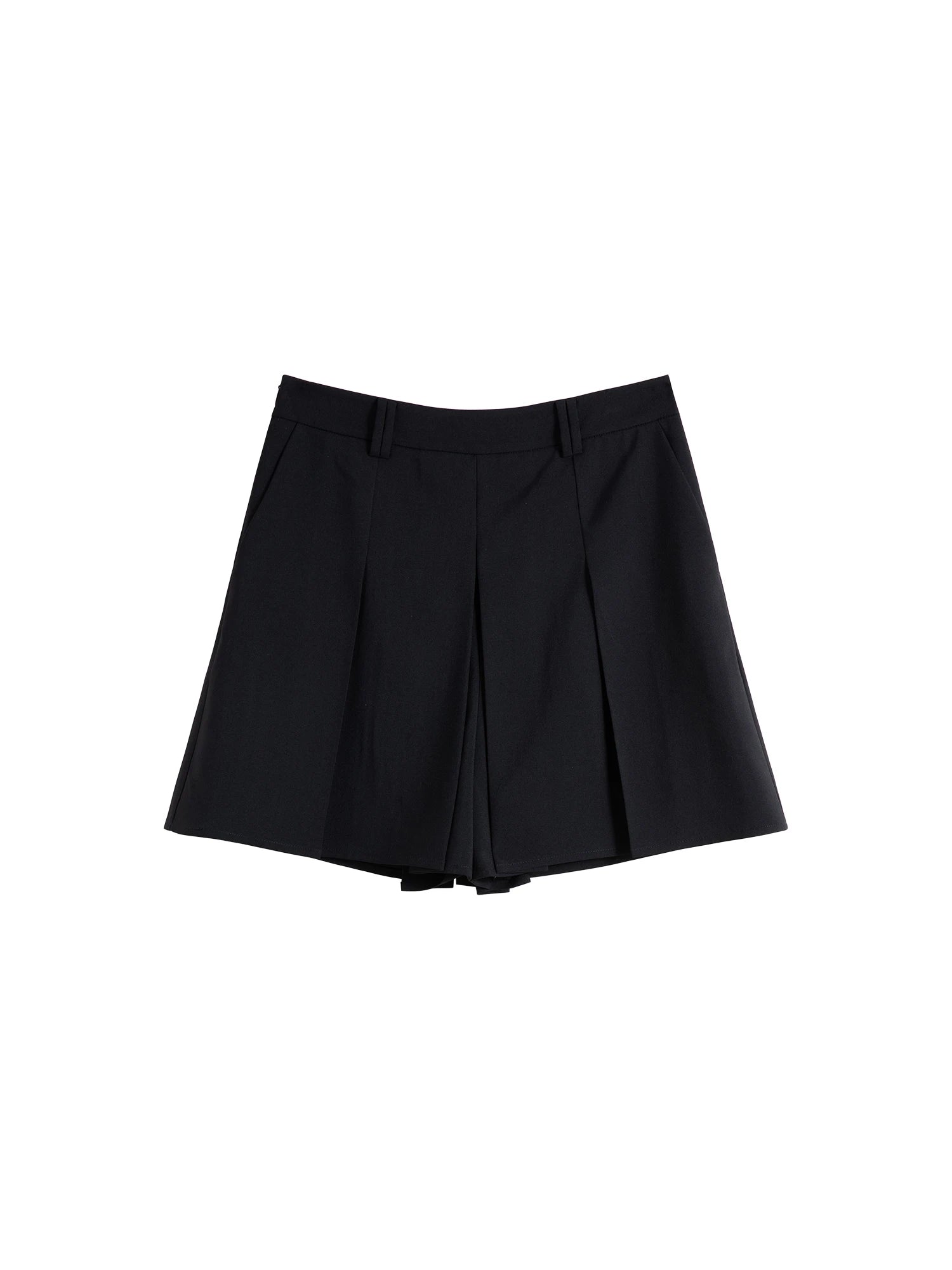 ZIQIAO Minimalist Style Old Money Simple Short Skirt Shorts Women 2025 Summer New High Waist Slim Casual Shorts 25ZQ92105