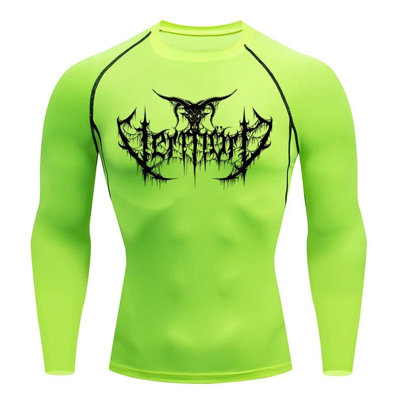 Compression Shirt Men Short Running T Shirt Gym Sports Top Quick Dry Breathable Black Fitness Sportswear Bodybuilding Clothing