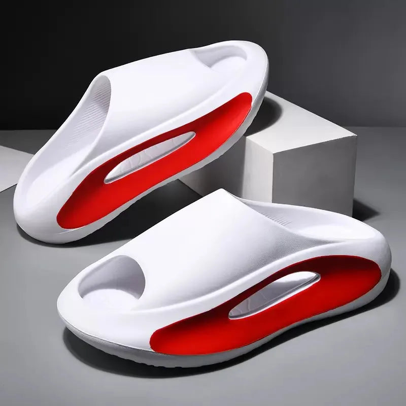Kidmi Summer Men Slippers Outdoor Thick Sole Beach Slides For Men Arch Support Slippers Casual Soft Men Shoes New EVA Slippers