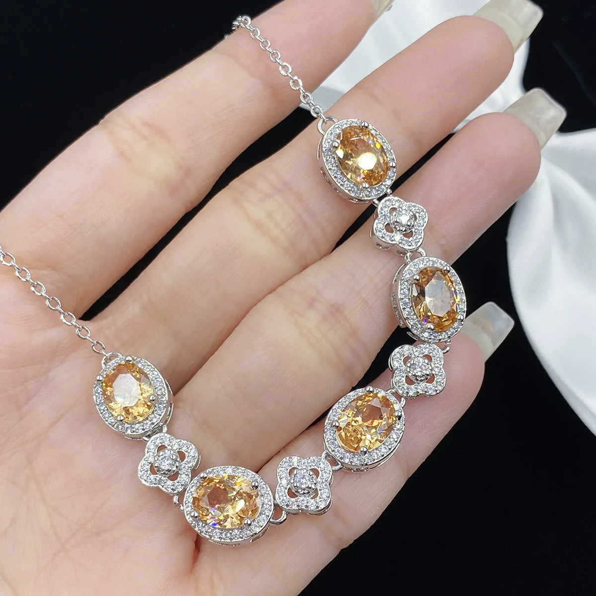 Natural Yellow Citrine Quartz Clear Faceted Beads Bracelet 10x8mm Crystal Citrine Women Men Wealthy Jewelry Beads AAAAA