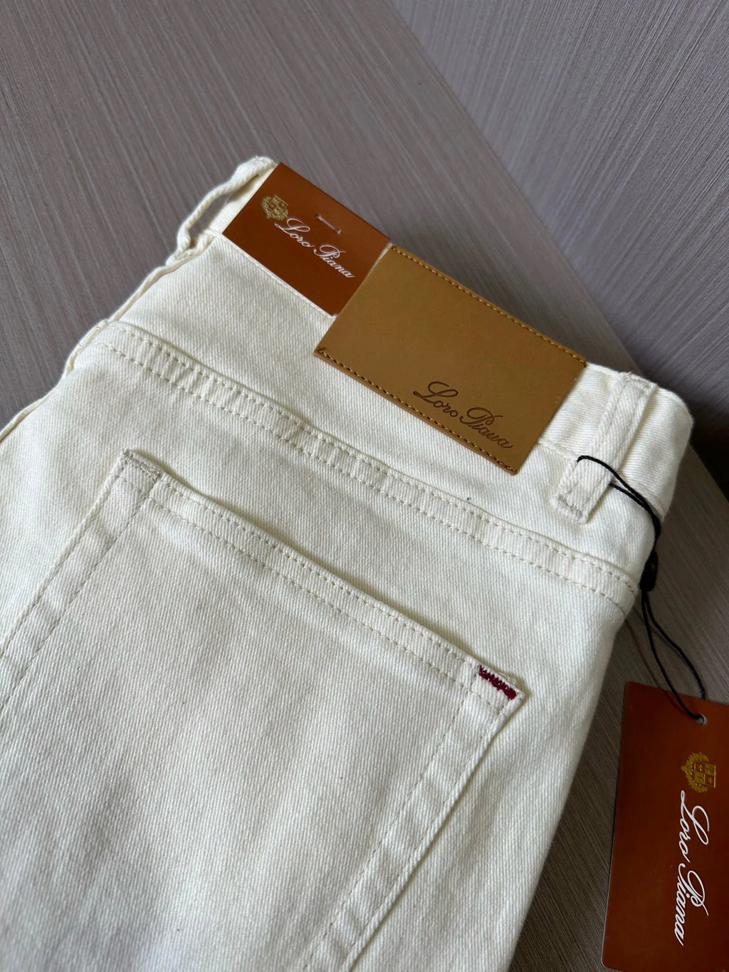 LP Italian 25ss washed micro-elastic breathable casual old money wind straight jeans