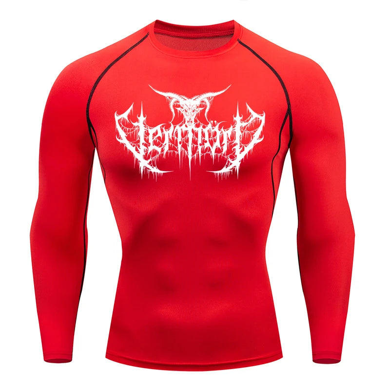 Compression Shirt Men Short Running T Shirt Gym Sports Top Quick Dry Breathable Black Fitness Sportswear Bodybuilding Clothing