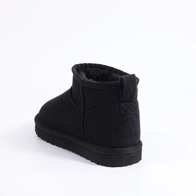 Shevalues Winter Women Snow Boots Brand Fuzzy Snow Boots Short Ankle Fur Boots Warm House Cotton Boots Fashion Women Mini Boots