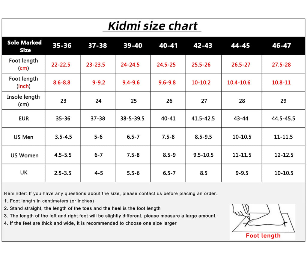 Kidmi Summer Men Slippers Outdoor Thick Sole Beach Slides For Men Arch Support Slippers Casual Soft Men Shoes New EVA Slippers