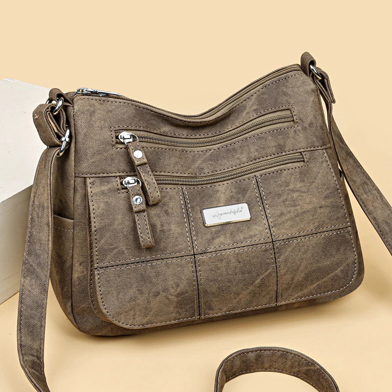 Fashion Women's Canvas Crossbody Bag Luxury Designer Tote Shoulder Bags for Ladie Old Money Messenger Handbags
