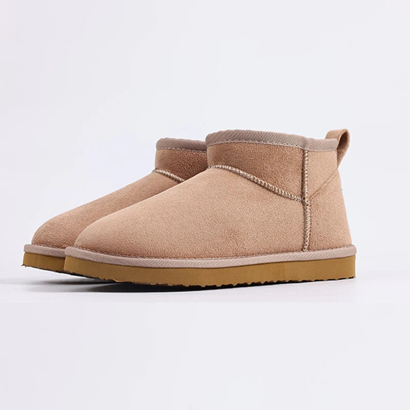 Shevalues Winter Women Snow Boots Brand Fuzzy Snow Boots Short Ankle Fur Boots Warm House Cotton Boots Fashion Women Mini Boots