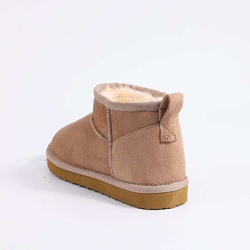 Shevalues Winter Women Snow Boots Brand Fuzzy Snow Boots Short Ankle Fur Boots Warm House Cotton Boots Fashion Women Mini Boots