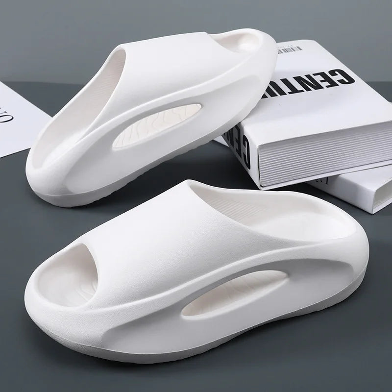 Kidmi Summer Men Slippers Outdoor Thick Sole Beach Slides For Men Arch Support Slippers Casual Soft Men Shoes New EVA Slippers