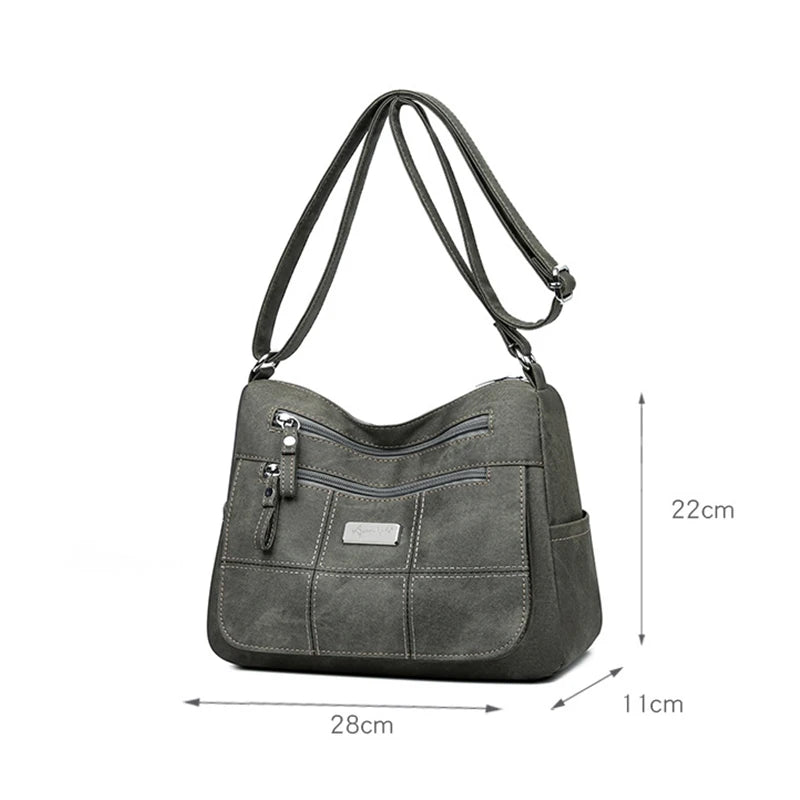 Fashion Women's Canvas Crossbody Bag Luxury Designer Tote Shoulder Bags for Ladie Old Money Messenger Handbags