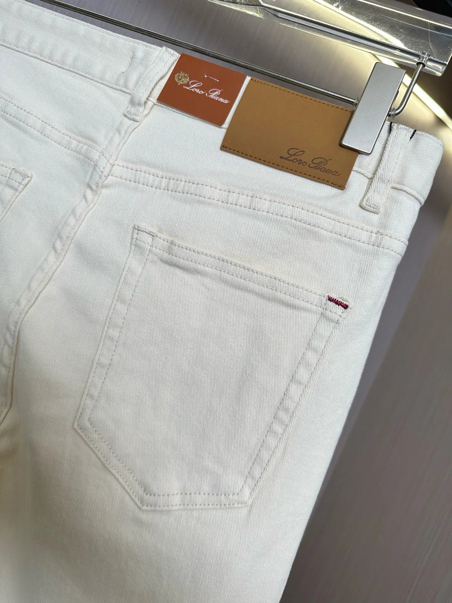 LP Italian 25ss washed micro-elastic breathable casual old money wind straight jeans