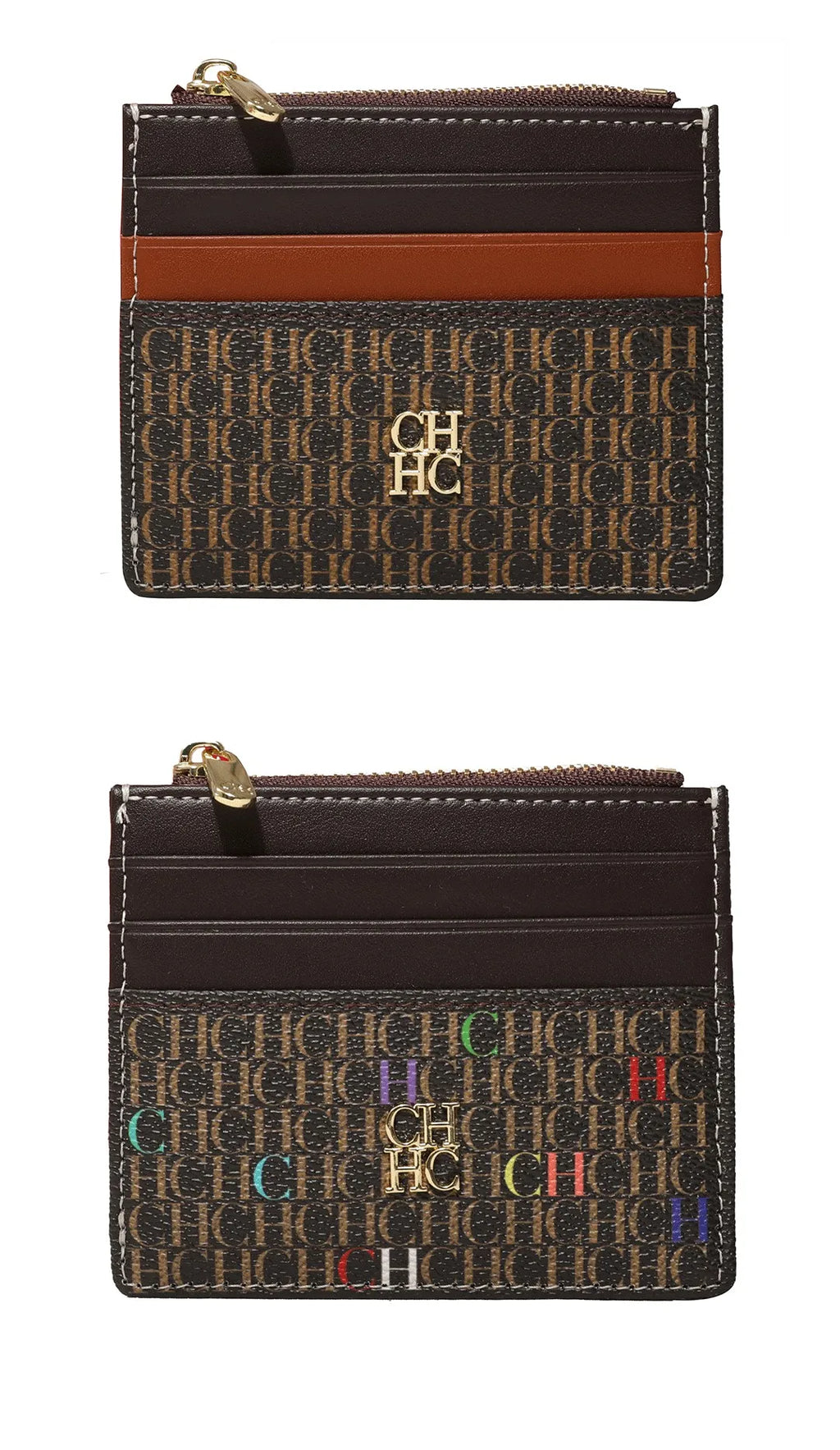 CH Women's Bag Wallet Exquisite Compact Convenient Decoration Durable Elegant Brand Design Sense Letter Decoration Zipper