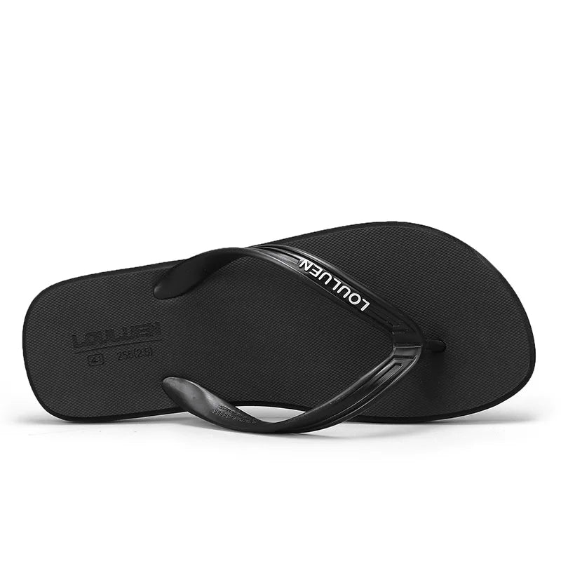New men's flip flops with soft sole, comfortable, open toe flip flops for indoor and outdoor walks, summer beach flip flops for