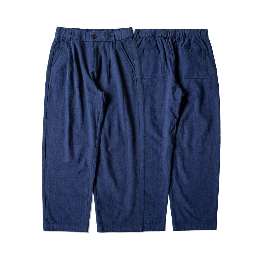 Red Tornado Men's Cotton Linen Casual Pants Old Money Style Breathable Trousers