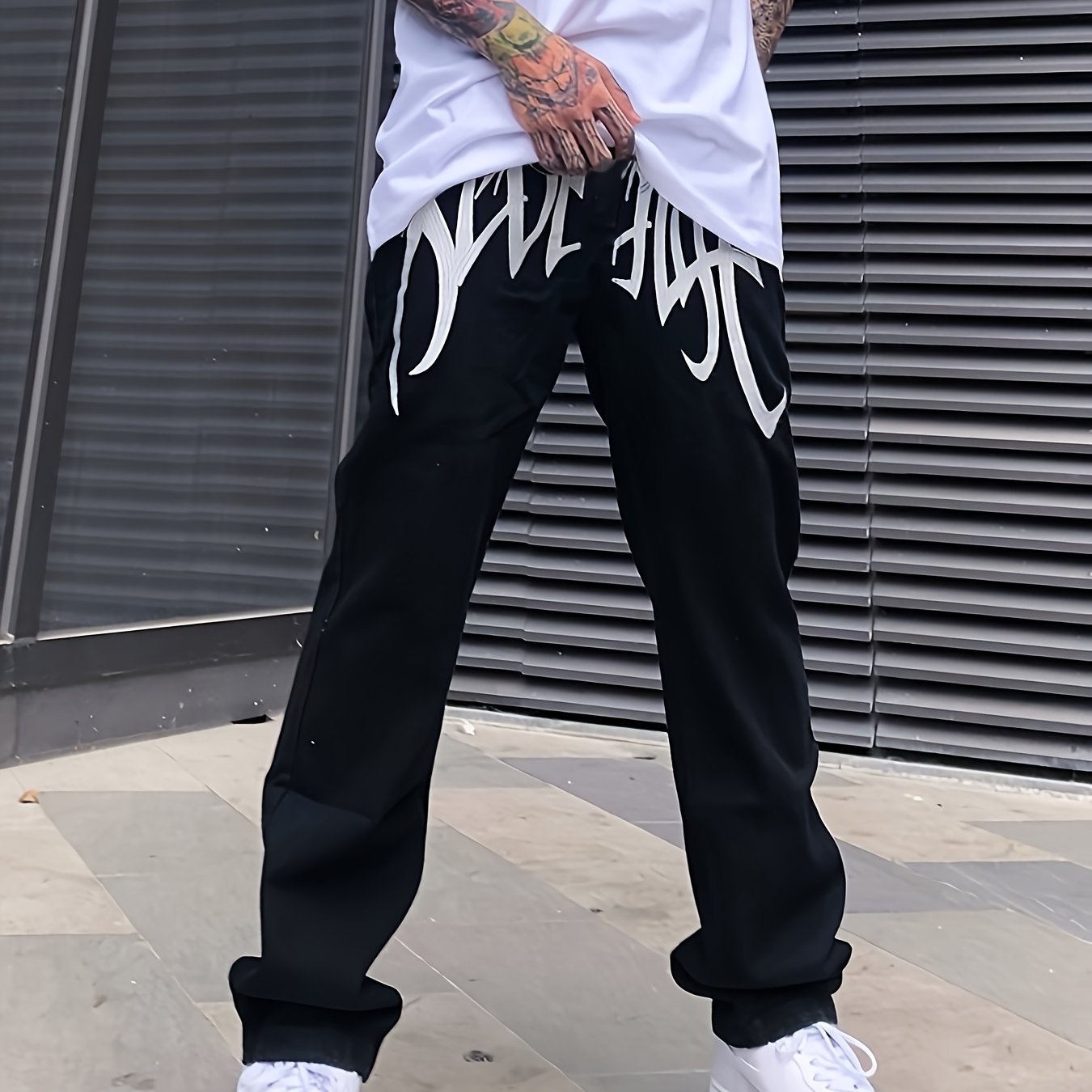 Loose Fit Men's Y2k Casual Jeans, Baggy Street Style For Fall Winter