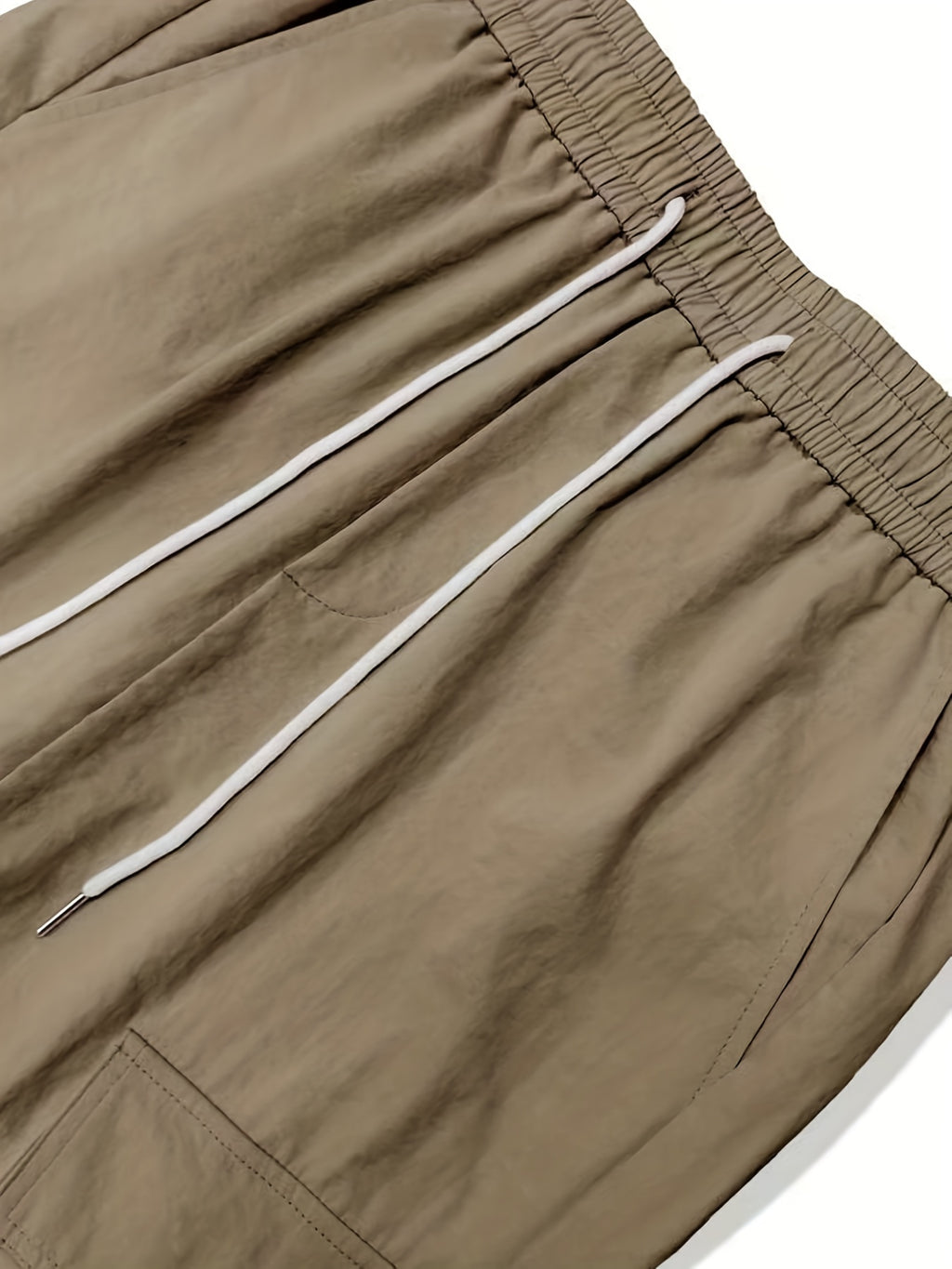Solid Multi Flap Pockets Men's Straight Leg Cargo Pants, Loose Casual Outdoor Pants, Men's Work Pants Baggy Pants Trendy Streetwear K-pop