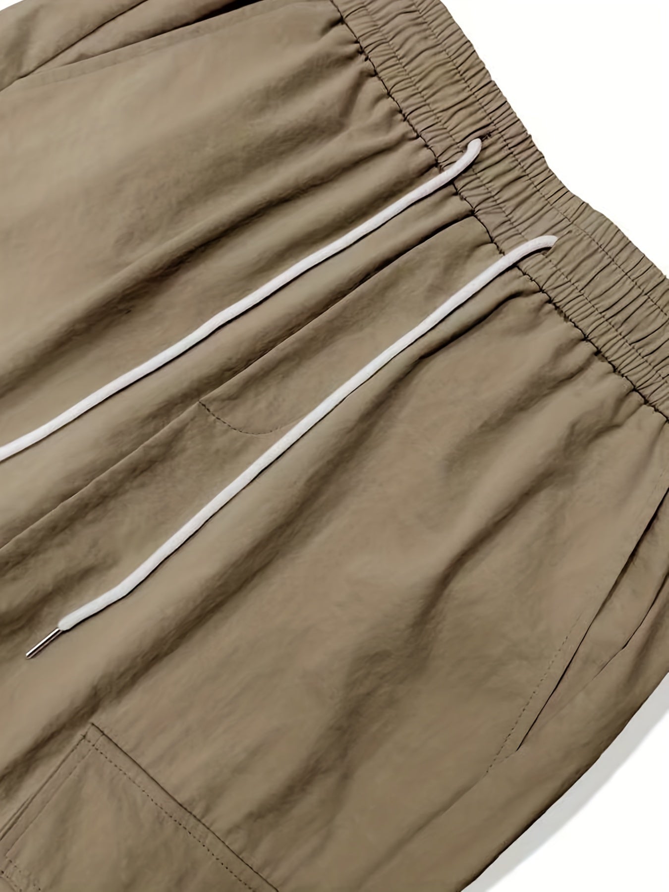 Solid Multi Flap Pockets Men's Straight Leg Cargo Pants, Loose Casual Outdoor Pants, Men's Work Pants Baggy Pants Trendy Streetwear K-pop