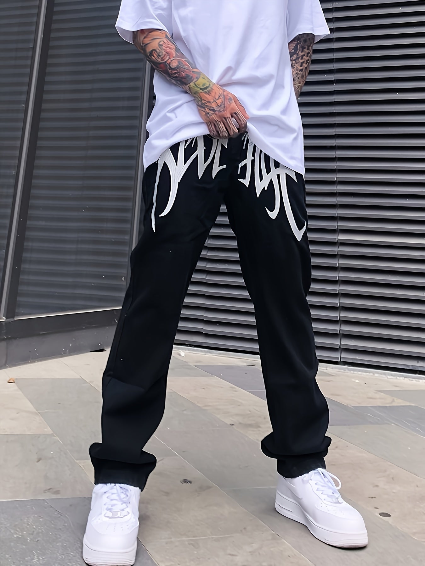 Loose Fit Men's Y2k Casual Jeans, Baggy Street Style For Fall Winter
