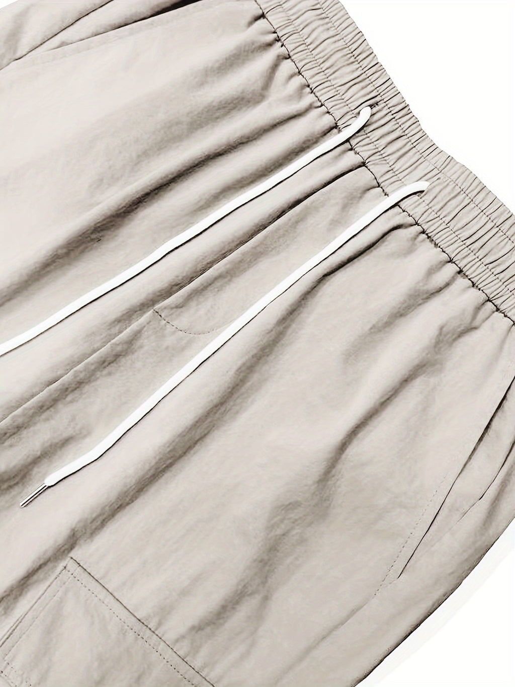 Solid Multi Flap Pockets Men's Straight Leg Cargo Pants, Loose Casual Outdoor Pants, Men's Work Pants Baggy Pants Trendy Streetwear K-pop